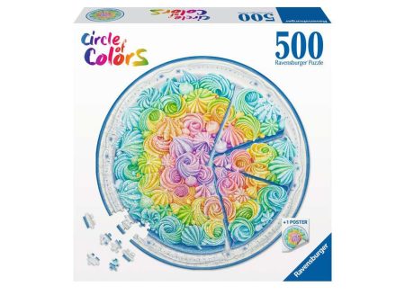 RAVENSBURGER 17349 5 CIRCLE OF COLORS - RAINBOW CAKE 500 PIECE PUZZLE For Discount