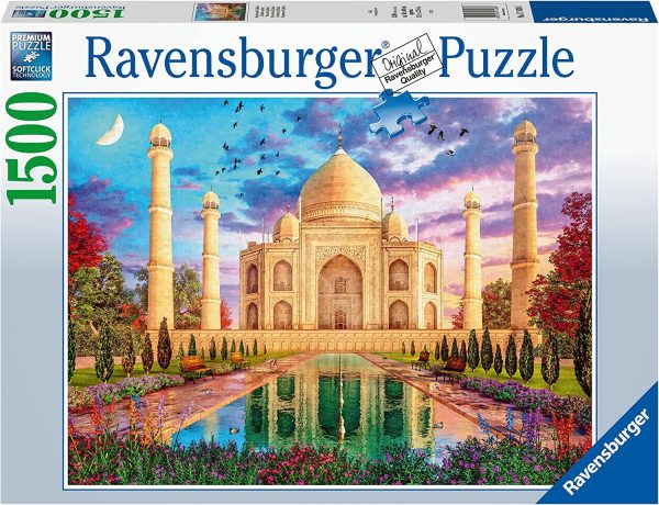 RAVENSBURGER 17438 6 ENCHANTING TAJ MAHAL 1500 PIECE PUZZLE For Cheap