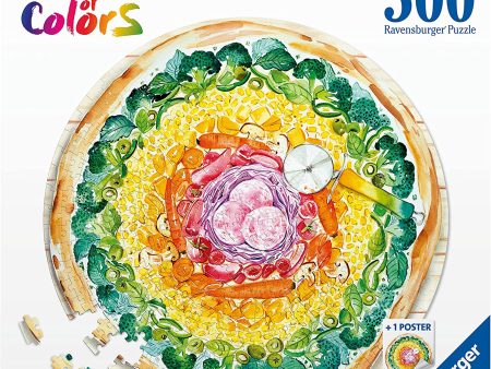 RAVENSBURGER 17347 1 CIRCLE OF COLORS - PIZZA 500 PIECE PUZZLE Online now