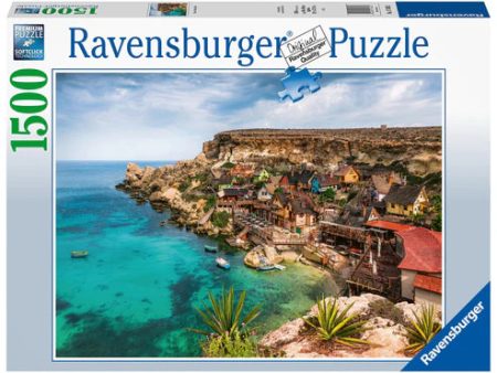 RAVENSBURGER 17436 2 POPEYE VILLAGE MALTA 1500 PIECE PUZZLE Hot on Sale