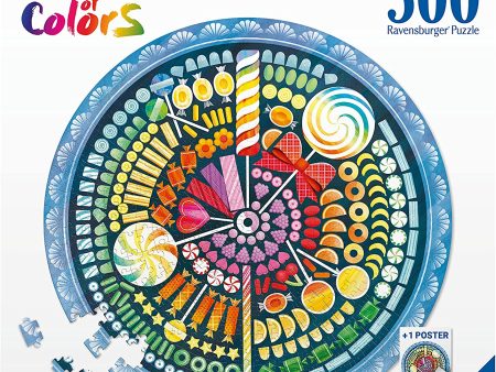 RAVENSBURGER 17350 1 CIRCLE OF COLORS - CANDY 500 PIECE PUZZLE For Cheap