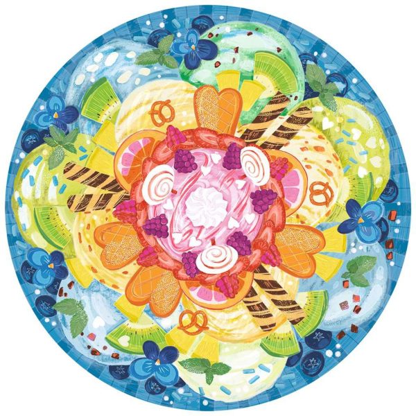 RAVENSBURGER 17348 8 CIRCLE OF COLORS - ICE CREAM 500 PIECE PUZZLE Online Hot Sale