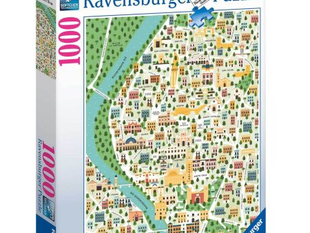 RAVENSBURGER 176076 - MAP OF SEVILLE 1000 PIECE PUZZLE Online now