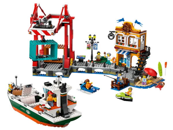 LEGO 60422 - SEASIDE HARBOR WITH CARGO SHIP Fashion