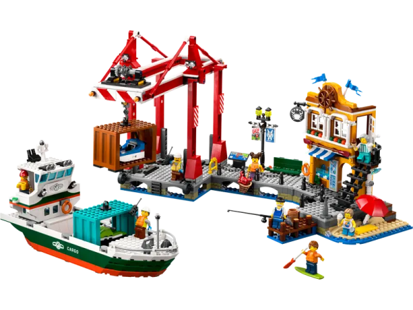 LEGO 60422 - SEASIDE HARBOR WITH CARGO SHIP Fashion