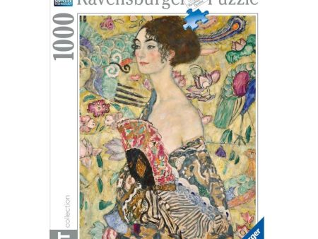 RAVENSBURGER 176342 - LADY WITH A FAN 1000 PIECE PUZZLE For Sale