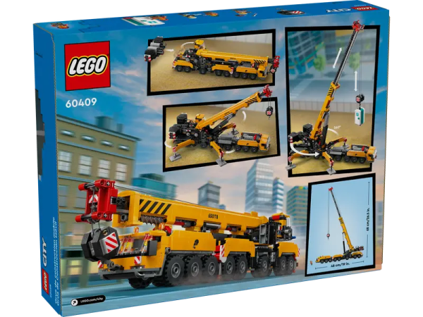 LEGO 60409 - YELLOW MOBILE CONSTRUCTION CRANE Online now