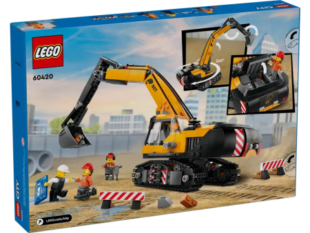 LEGO 60420 - YELLOW CONSTRUCTION EXCAVATOR Online Hot Sale