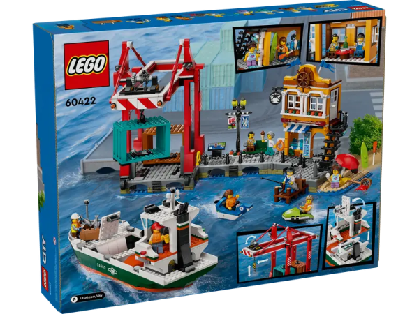 LEGO 60422 - SEASIDE HARBOR WITH CARGO SHIP Fashion