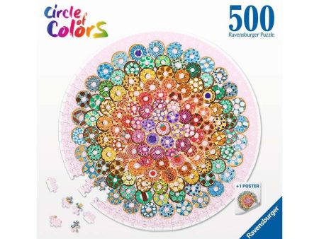 RAVENSBURGER 173464 - CIRCLE OF COLOURS- DONUTS 500 PIECE PUZZLE For Cheap