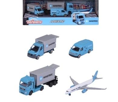 MAJORETTE MAERSK 4 PC BOX GIFTPACK For Cheap