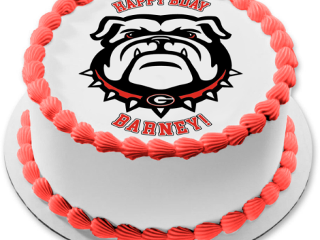 Georgia Bulldogs Logo NCAA Sports Edible Cake Topper Image ABPID27523 For Sale