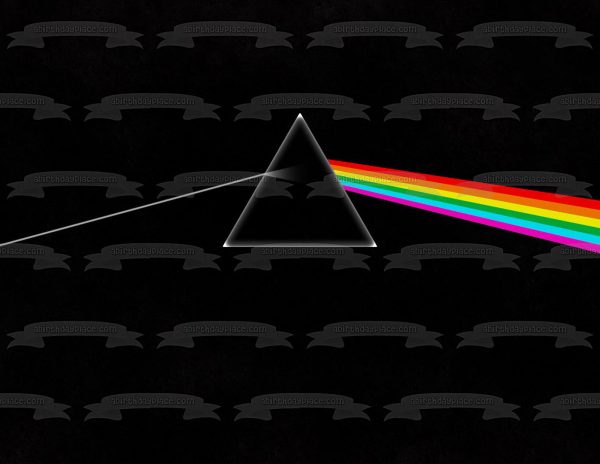 Pink Floyd the Dark Side of the Moon Album Cover Edible Cake Topper Image ABPID27299 Fashion