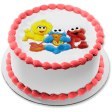 Sesame Street Baby Big Bird Baby Elmo Baby Cookie Monster Edible Cake Topper Image ABPID27380 Hot on Sale