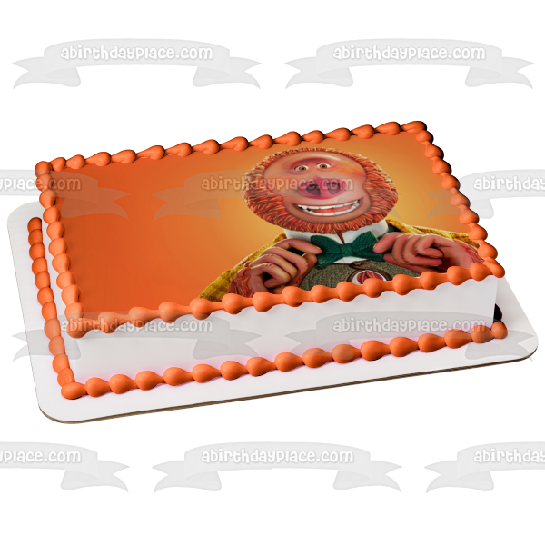 Missing Link Mr. Link Orange Background Edible Cake Topper Image ABPID27524 Online Sale