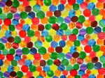 Colorful Dots Pattern Background Edible Cake Topper Image ABPID10099 Sale