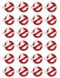 Ghostbusters Logo Ghost Edible Cupcake Topper Images ABPID27463 Cheap