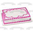 Pink Cloud Frame Edible Cake Topper Image Frame ABPID09701 Sale