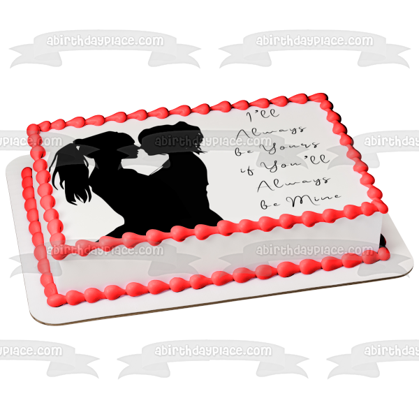 One Love Women Silhouettes I Ll Always Be Yours If You ll Always Be Mine Edible Cake Topper Image ABPID28005 Sale