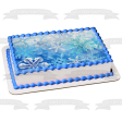 Snowflake Background Edible Cake Topper Image ABPID05103 Supply