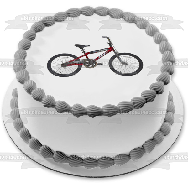 Next BMX Bike Red Wipe Out Edible Cake Topper Image ABPID09781 Online