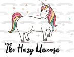 The Hazy Unicorn Stars Colorful Edible Cake Topper Image ABPID09972 Cheap