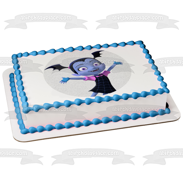 Vampirina Disney White Background Edible Cake Topper Image ABPID15227 Fashion