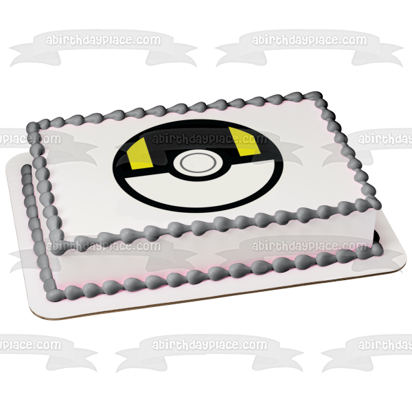 Pokemon Poke Ball Ultra Ball Edible Cake Topper Image ABPID15234 Cheap