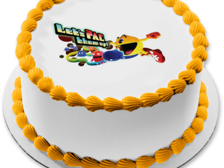 Pac-Man and the Ghostly Adventures Let s Pac Them Up Ghosts Edible Cake Topper Image ABPID27514 Sale