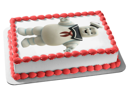 Ghost Busters Stay Puft Marshmallow Man Edible Cake Topper Image ABPID27830 For Sale