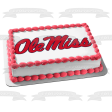 University of Mississippi Rebels Ole Miss Logo NCAA Edible Cake Topper Image ABPID01824 For Sale