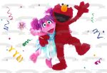 Sesame Street Elmo Abby Cadabby Streamers Confetti Edible Cake Topper Image ABPID27214 Sale