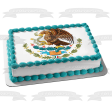 Mexican Flag National Coat of Arms Edible Cake Topper Image ABPID07361 Online Sale