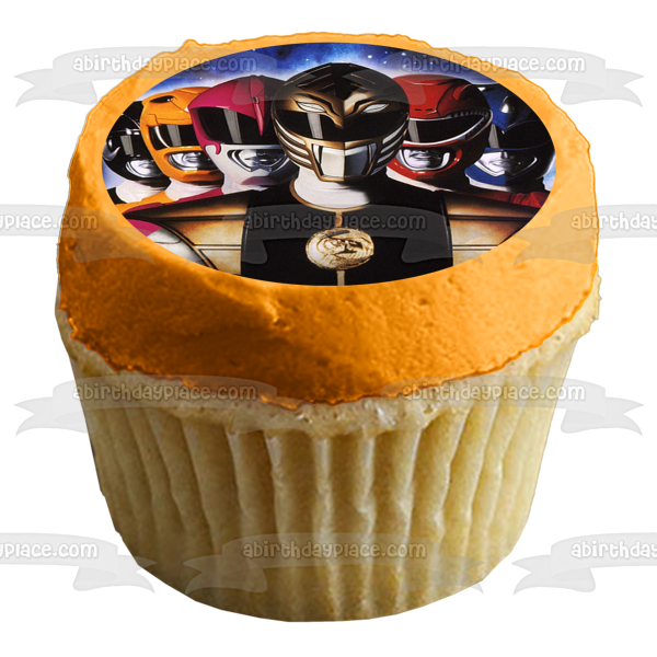 Power Rangers Mega Force Yellow Ranger Black Ranger Brown Ranger Red Ranger Pink Ranger Blue Ranger Edible Cake Topper Image ABPID27491 Online Hot Sale