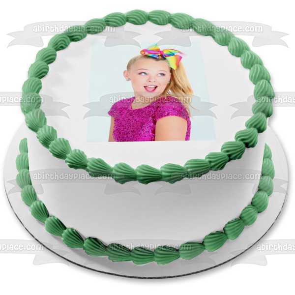 Jojo Siwa Joelle Joanie Siwa Rainbow Hairbow Edible Cake Topper Image ABPID15090 Fashion