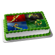 LEGO Ninjago Masters of Spinjitzu Red Ranger Blue Ranger Black Ranger Green Ranger Edible Cake Topper Image ABPID27414 Online Sale