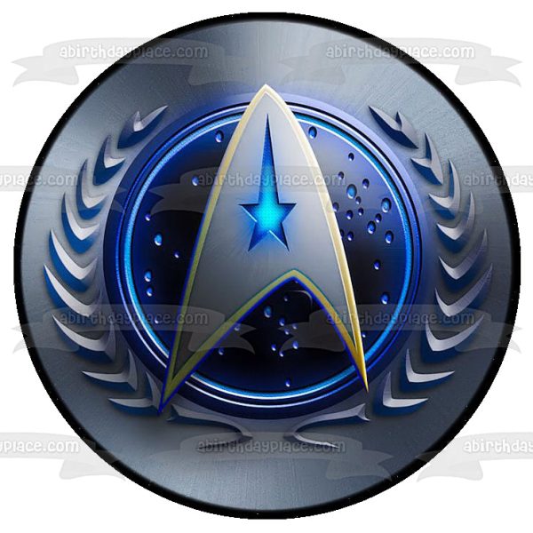 Star Trek Starfleet Comando Logo Edible Cake Topper Image ABPID15356 Online Hot Sale