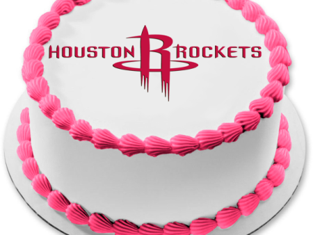 Houston Rockets Red Logo NBA Edible Cake Topper Image ABPID09882 Online Hot Sale