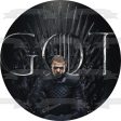 Game of Thrones Grey Worm Black Background Iron Throne Edible Cake Topper Image ABPID27260 For Sale