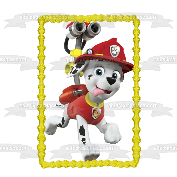 Paw Patrol Marshall Flying Edible Cake Topper Image ABPID27421 Online