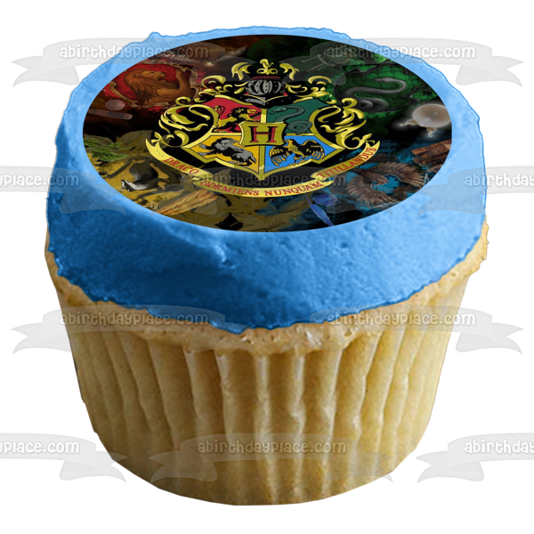 Harry Potter Hogwarts School of Wizarding Houses Edible Cake Topper Image ABPID04311 Online