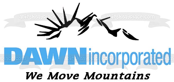 Dawn Incorporated We Move Mountains Edible Cake Topper Image ABPID10110 Discount