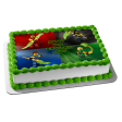 LEGO Ninjago Tournament Lloyd Kai Jay Cole Edible Cake Topper Image ABPID27542 Online Hot Sale