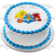 Sesame Street Baby Big Bird Baby Elmo Baby Cookie Monster Edible Cake Topper Image ABPID27380 Hot on Sale