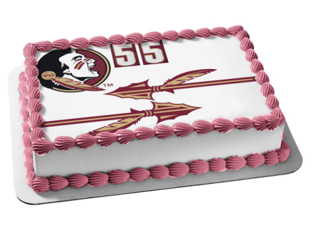 Florida State University Logo Edible Cake Topper Image ABPID09887 Online Hot Sale