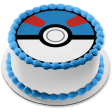 Pokemon Poke Ball Great Ball Edible Cake Topper Image ABPID15160 For Sale