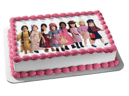 American Girl Kaya Felecity Josenna Kristen Addy Samantha Kit Molly Edible Cake Topper Image ABPID15447 Discount