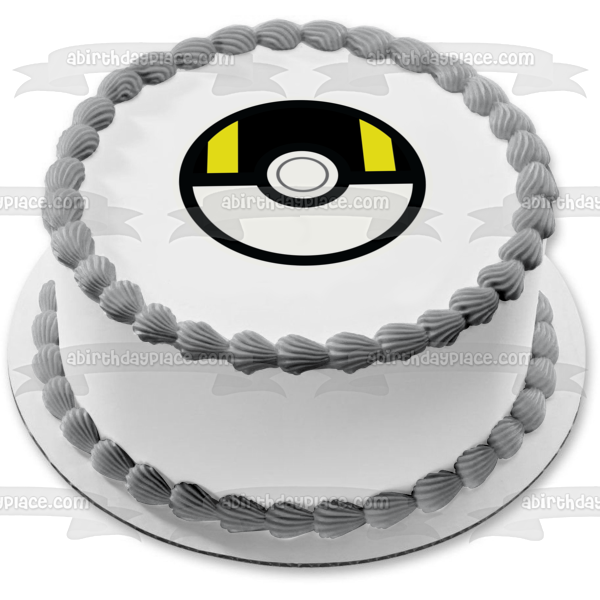 Pokemon Poke Ball Ultra Ball Edible Cake Topper Image ABPID15234 Cheap