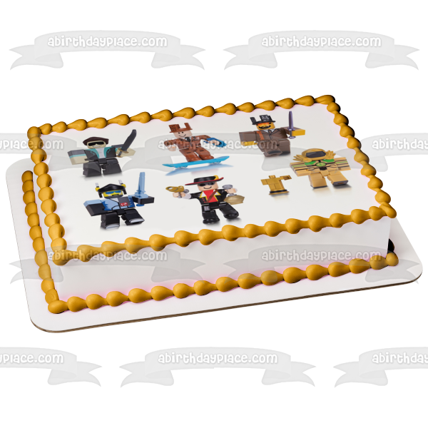 Legends of Roblox Various Famous Characters Edible Cake Topper Image ABPID15168 on Sale