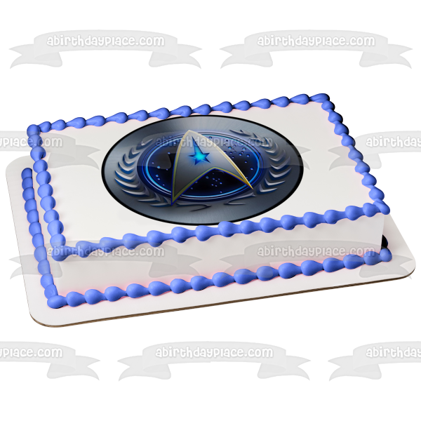 Star Trek Starfleet Comando Logo Edible Cake Topper Image ABPID15356 Online Hot Sale